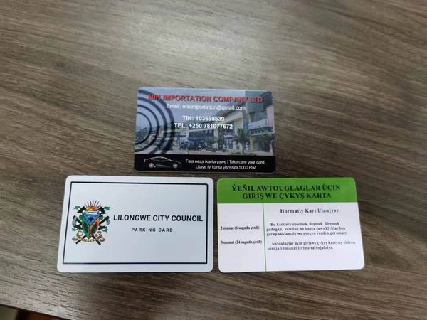 Parking card Parking card